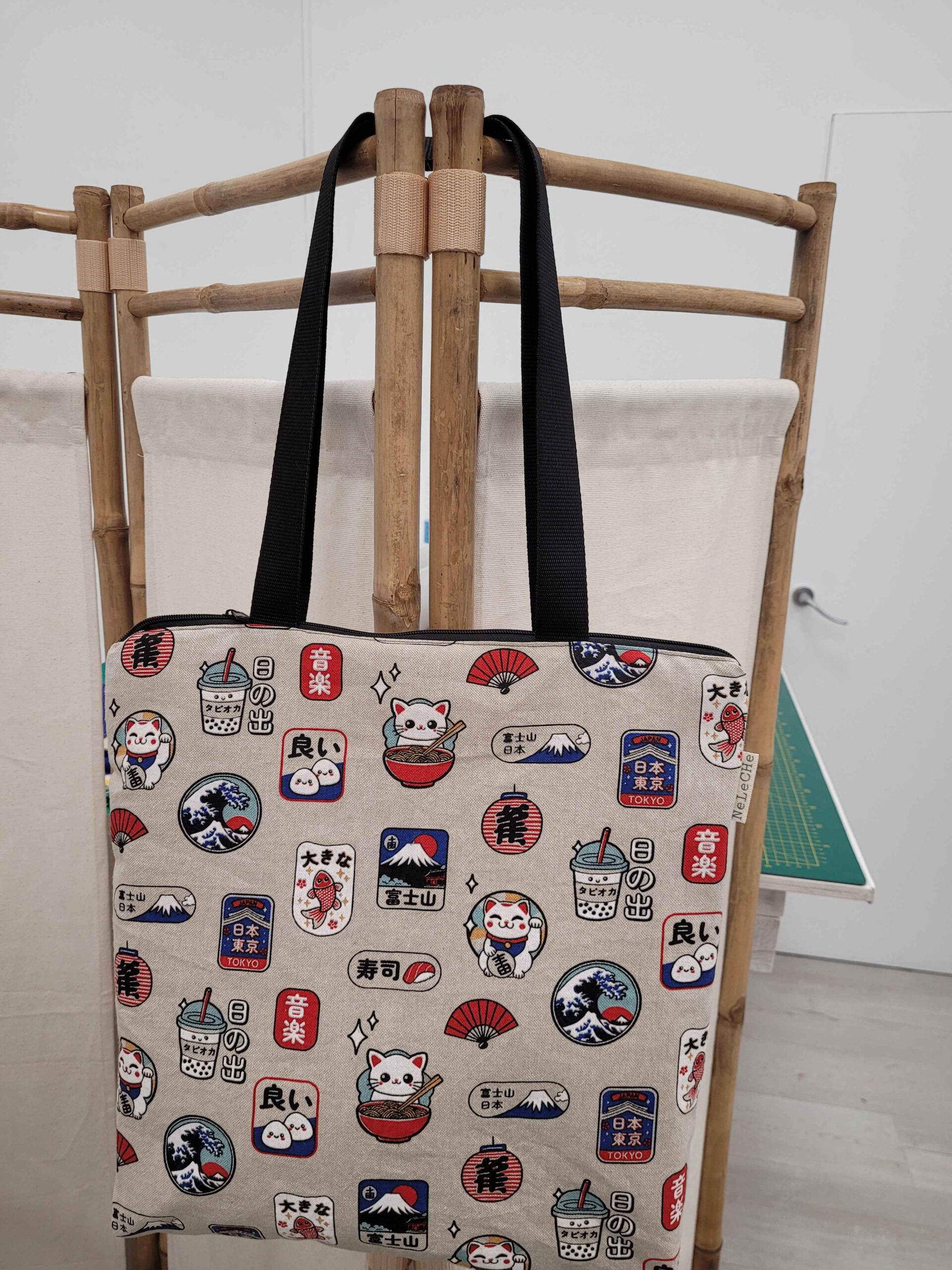 bolsa, bola Tote bag, bolsa con asas, bolsa de hombro.