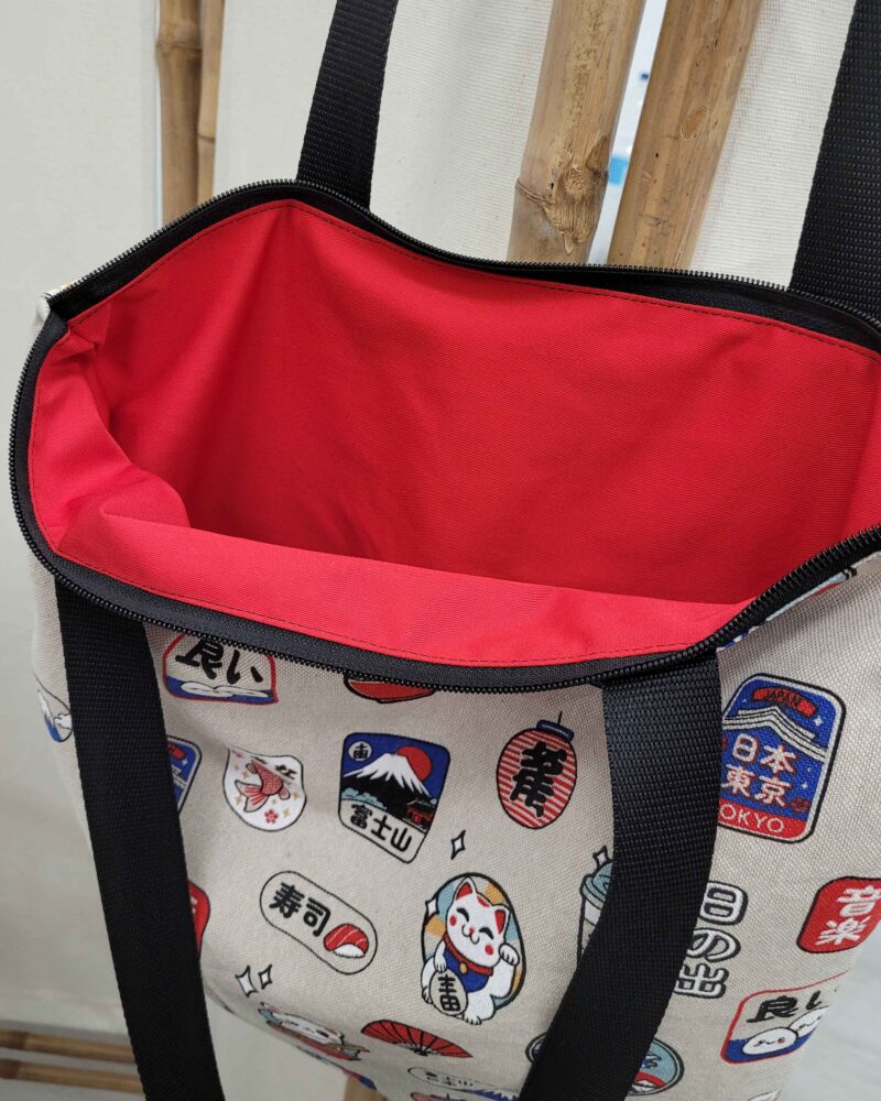 bolsa, bola Tote bag, bolsa con asas, bolsa de hombro.