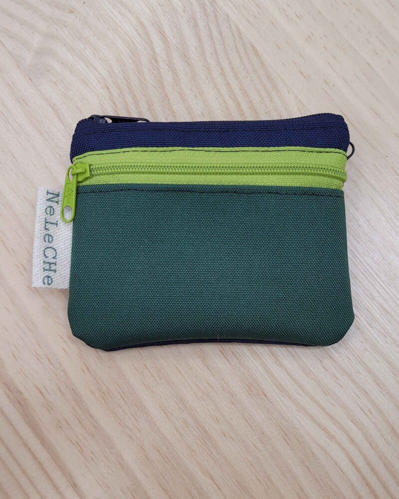 cartera-monedero, cartera 3 cremalleras, cordura