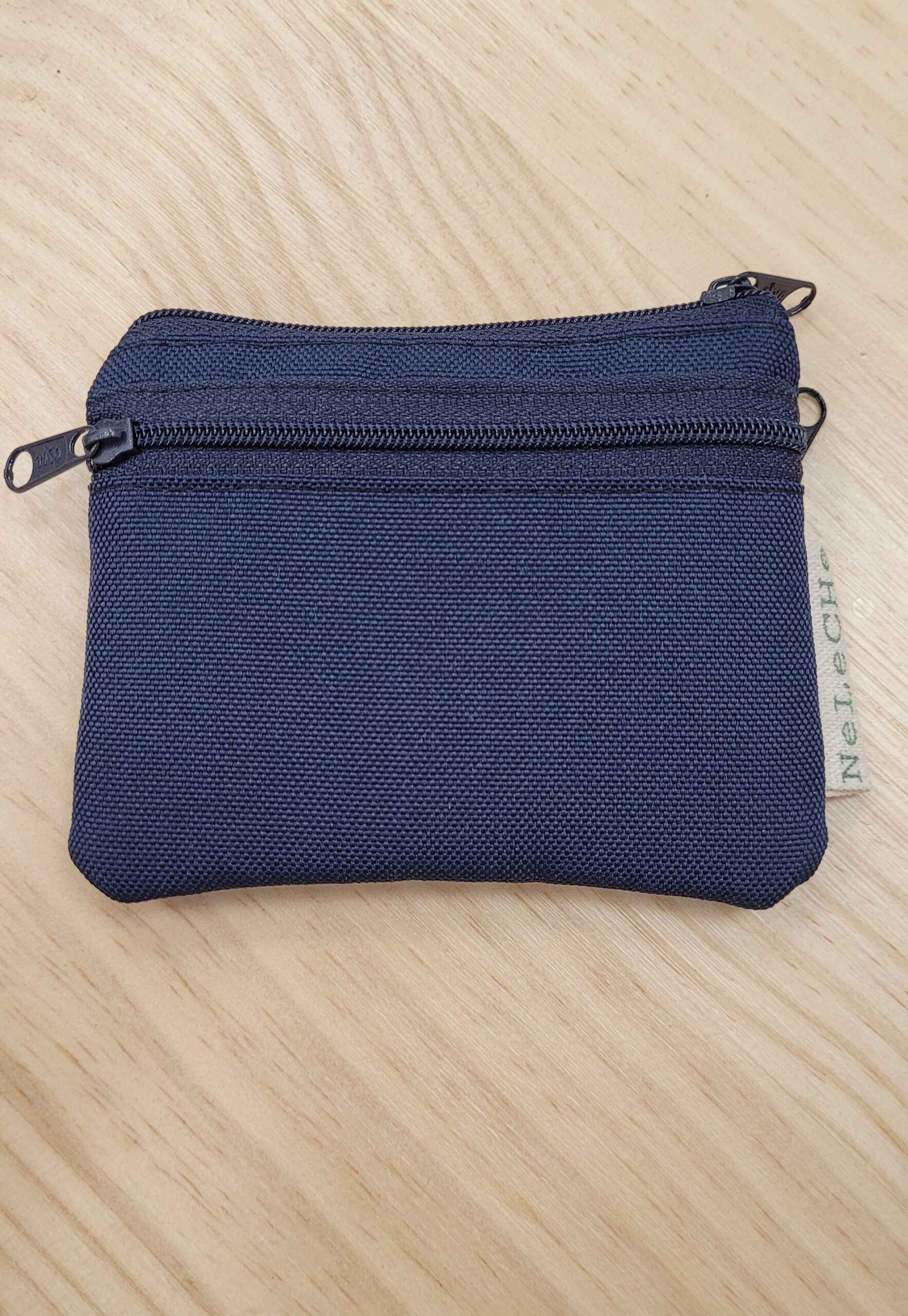 cartera-monedero, cartera 3 cremalleras, cordura