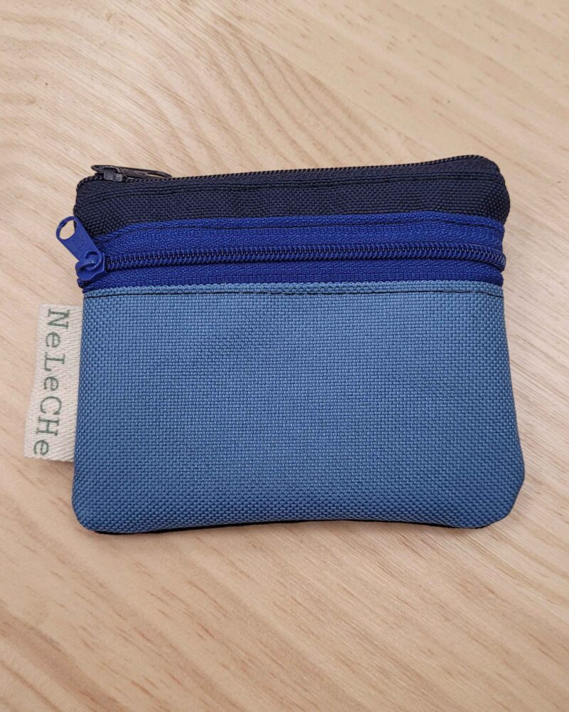 cartera-monedero, cartera 3 cremalleras, cordura