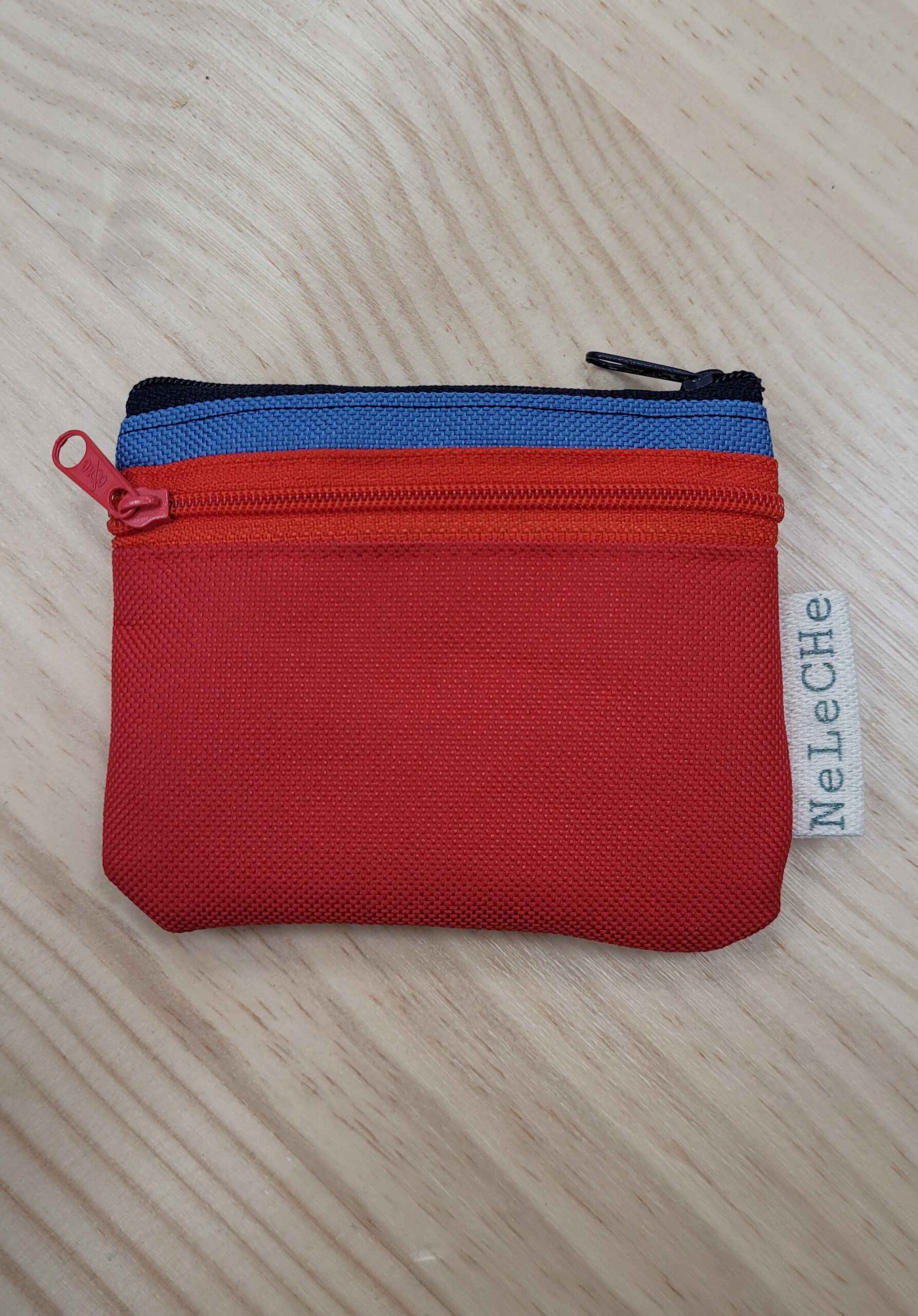 cartera-monedero, cartera 3 cremalleras, cordura