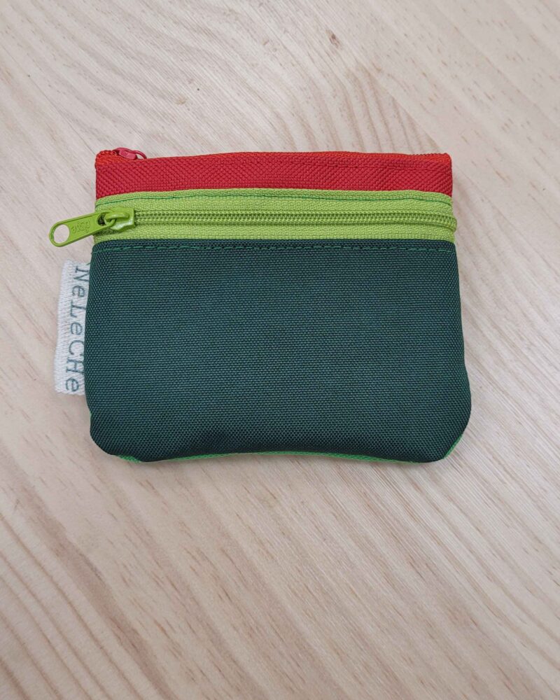 cartera-monedero, cartera 3 cremalleras, cordura