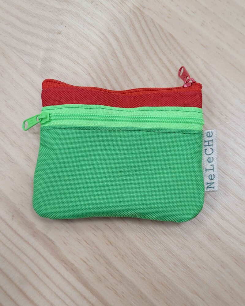 cartera-monedero, cartera 3 cremalleras, cordura