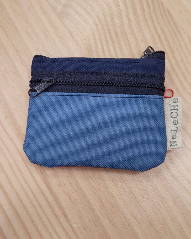 cartera-monedero, cartera 3 cremalleras, cordura