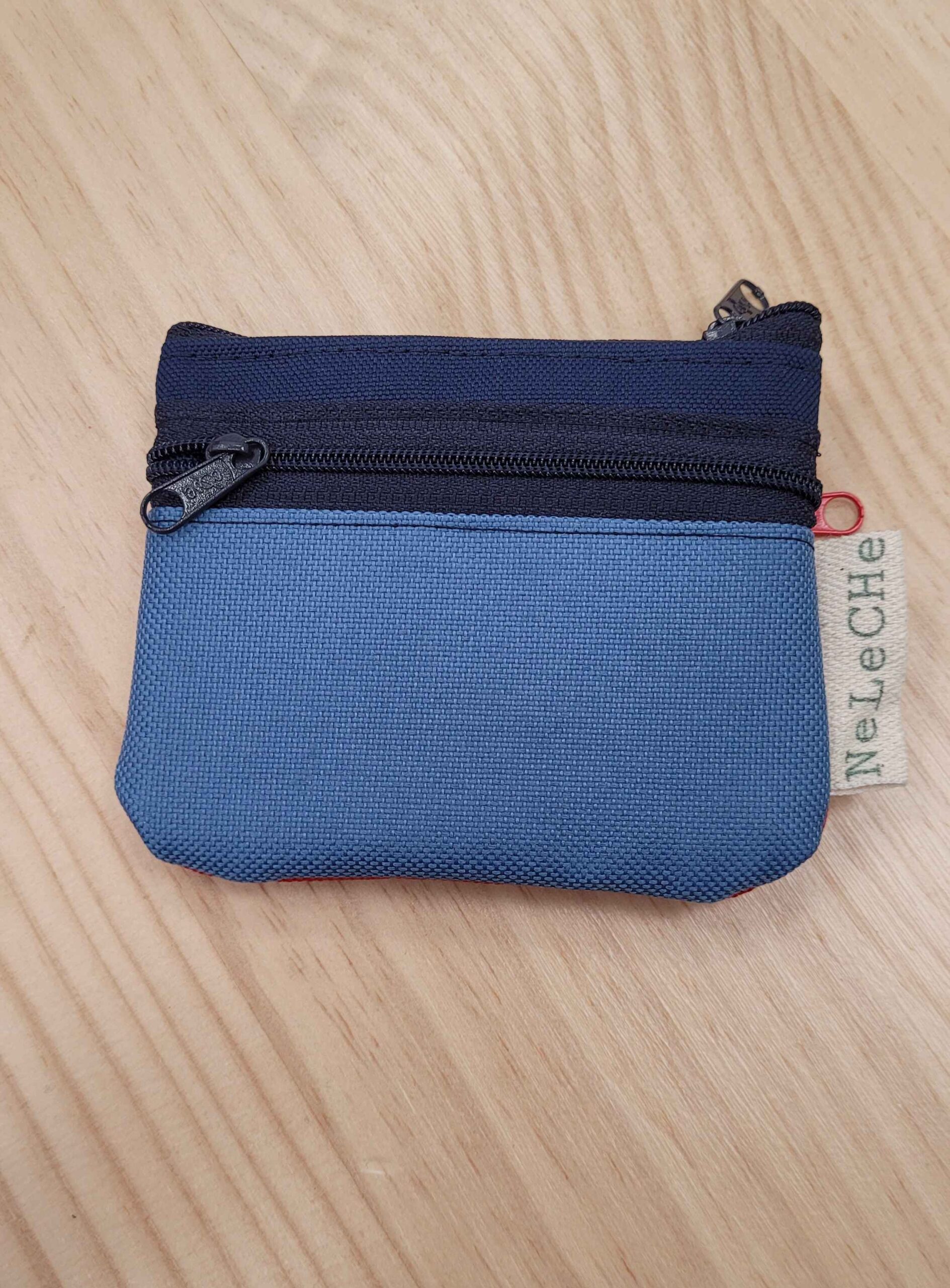 cartera-monedero, cartera 3 cremalleras, cordura