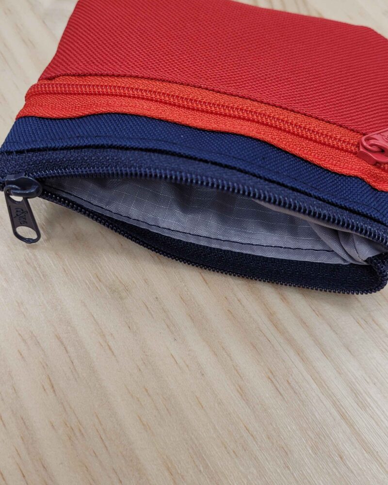 cartera-monedero, cartera 3 cremalleras, cordura